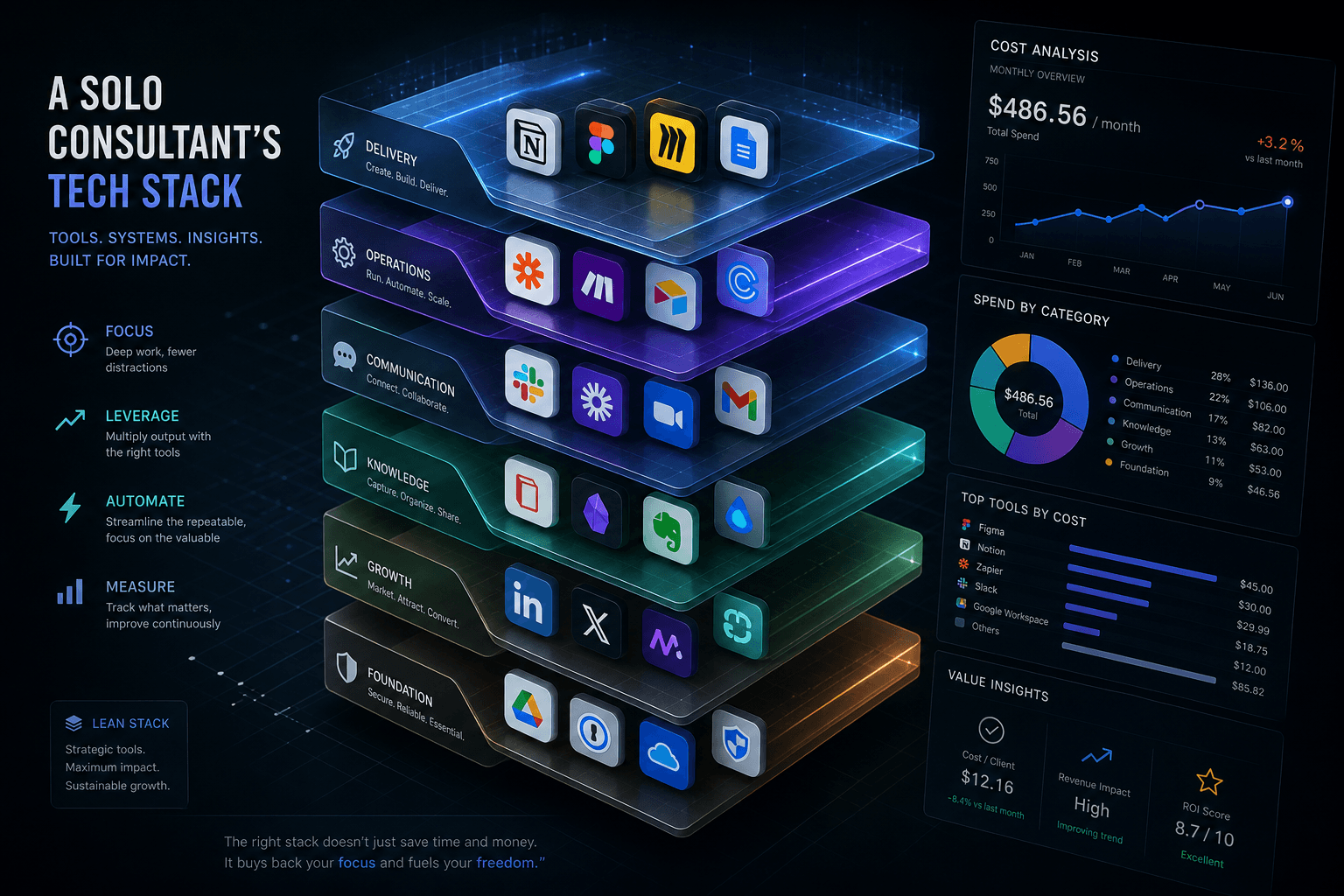 The Solo AI Consultant's Tech Stack: What I Actually Pay For in 2026