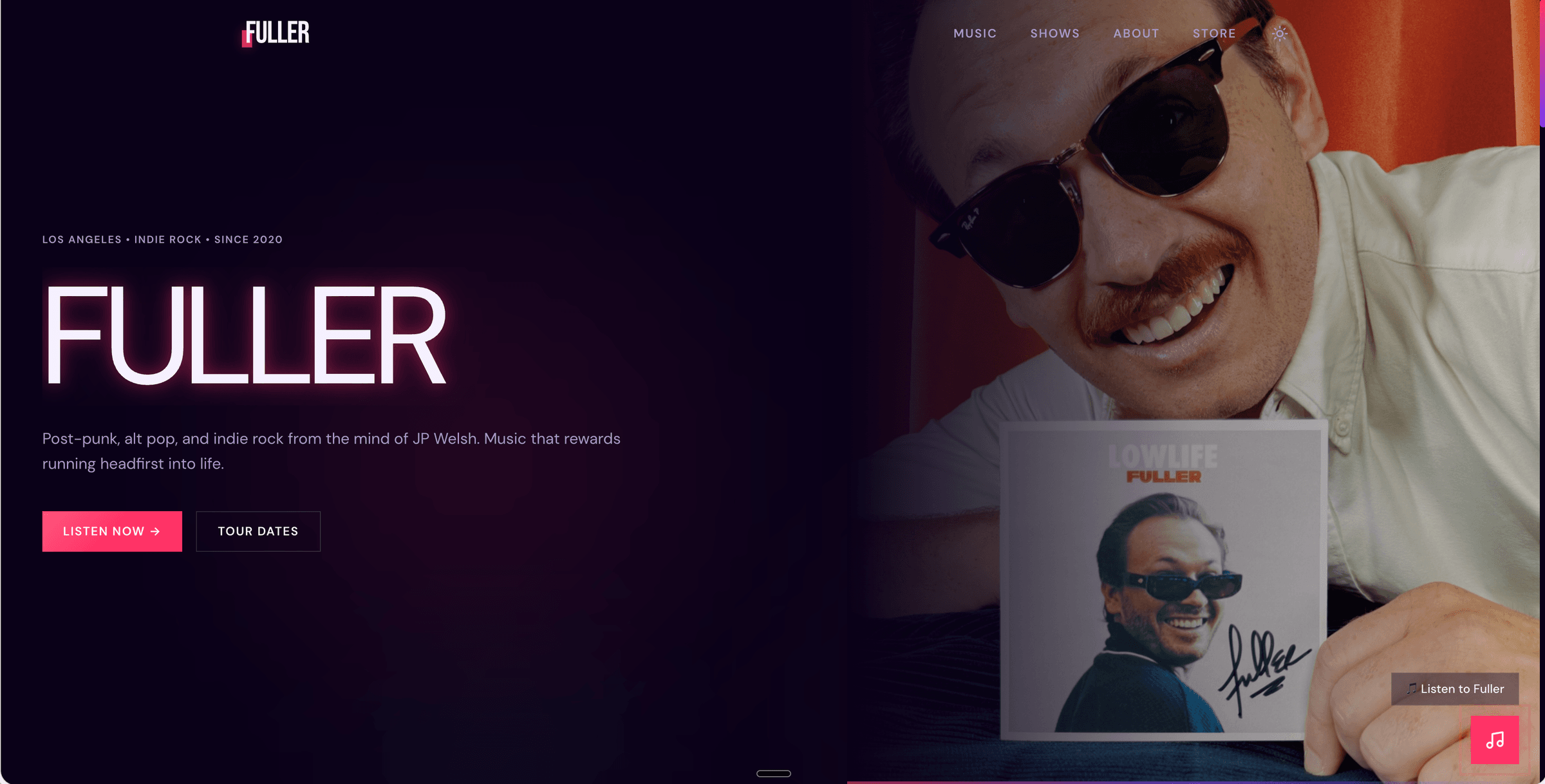 JP Fuller website preview